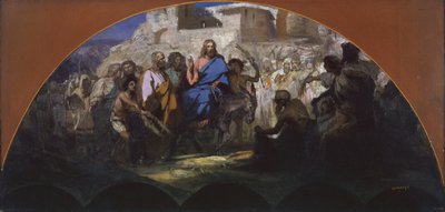 エルサレムへのキリストの試み、1876 作： Henryk Siemiradzki
