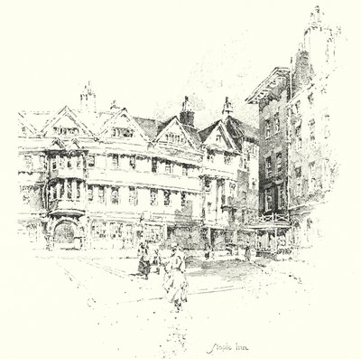 Staple Inn, London (litho) 作： Herbert (after) Railton