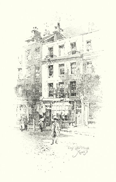 Toms Coffee House, Russell Street, London (litho) 作： Herbert (after) Railton