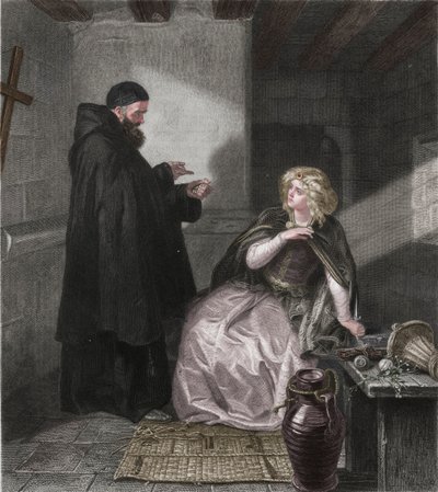 1867年の修道士ローレンスの独房のジュリエット 作： Herbert Bourne