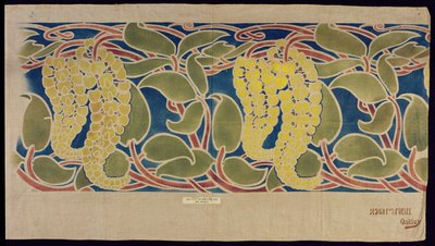 ステンシルテキスタイルサンプル、c.1896 作： Herbert C. Oakley