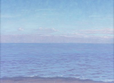 海（紙に油彩） 作： Herbert Dalziel