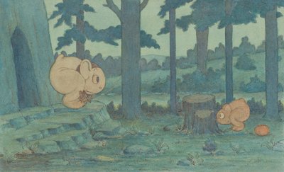 1910年頃、ママから隠れているたくさんの赤ちゃん 作： Herbert E. Crowley