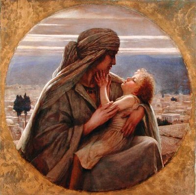 ナザレの夕べ」（油彩・キャンバス） 作： Herbert Gustave Schmalz
