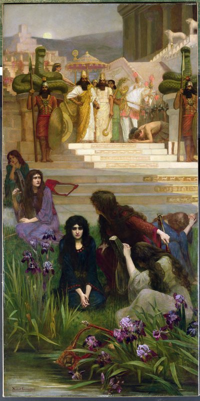 バビロンのユダの娘たち（帆布に油彩） 作： Herbert Gustave Schmalz