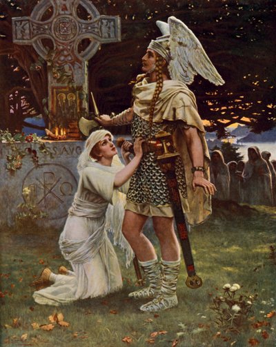 ガラハッド卿 作： Herbert Gustave after Schmalz