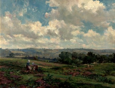 サリーの野原、1890 作： Herbert Hughes Stanton