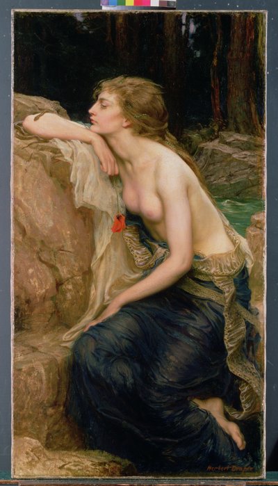 ラミア、1909年頃 作： Herbert James Draper