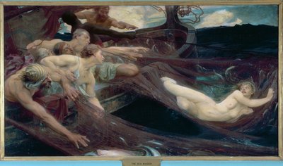海の乙女、1894 作： Herbert James Draper