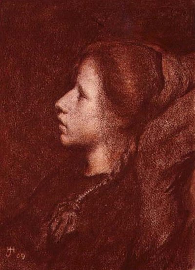 若い女の子の研究 作： Herbert Johnson Harvey
