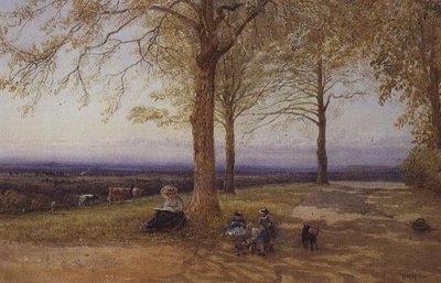 風景の中の母と子 作： Herbert Menzies Marshall