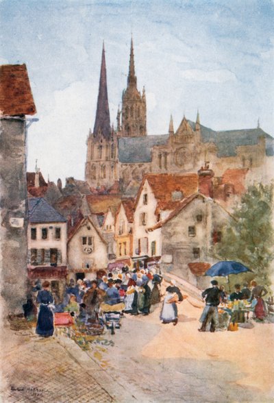 Rue de la Porte Guillaume、シャルトル 作： Herbert Menzies Marshall