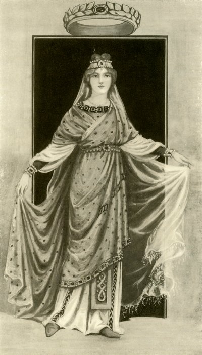 6世紀の貴婦人、西暦1924年。 作： Herbert Norris