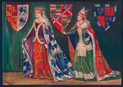 マーガレット、プリンセスオブウェールズ、1410年。ジョイス、ティップフト夫人、1460年、1926年 作： Herbert Norris