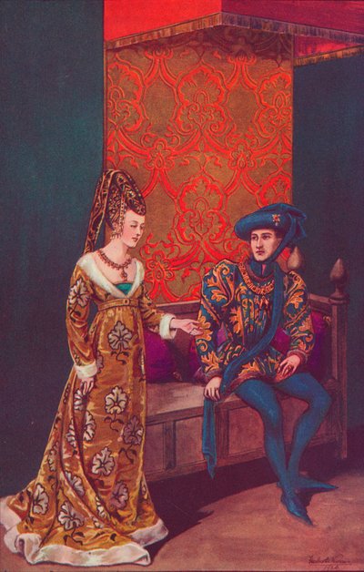 フィリップルボン、ブルゴーニュ公、ポルトガルのイザベル、1440年〜1445年、1926年 作： Herbert Norris