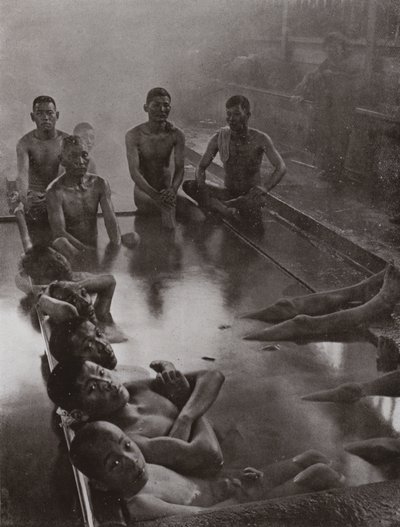 カナワの銭湯（モノクロ写真 作： Herbert Ponting