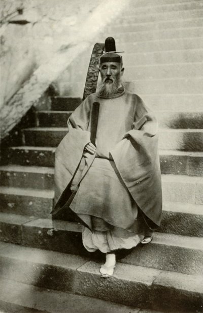 神道司祭、1910年。 作： Herbert Ponting