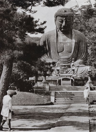阿弥陀如来（モノクロ写真 作： Herbert Ponting