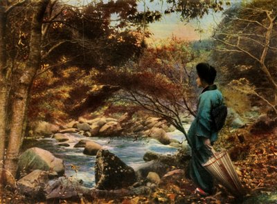 1910年、宮ノ下の秋。 作： Herbert Ponting
