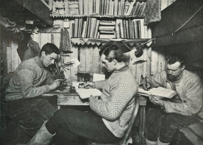 1911年5月18日、1913年、キュービクルでのデベナム、グラン、テイラー 作： Herbert Ponting