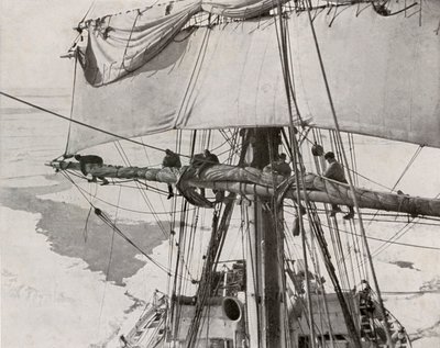 パックのファーリングセイル、c19101913、1913 作： Herbert Ponting