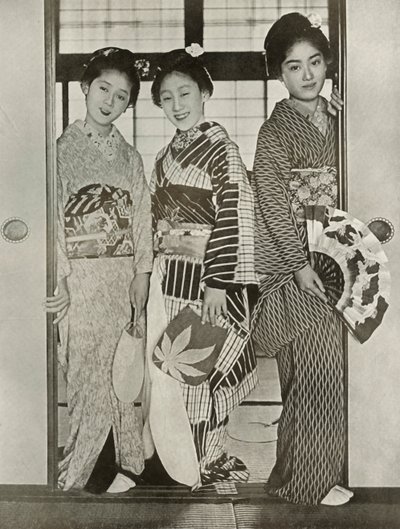 芸者、1910年。 作： Herbert Ponting