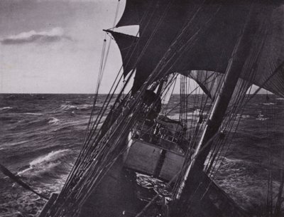 ホームワードバウンド（モノクロ写真 作： Herbert Ponting