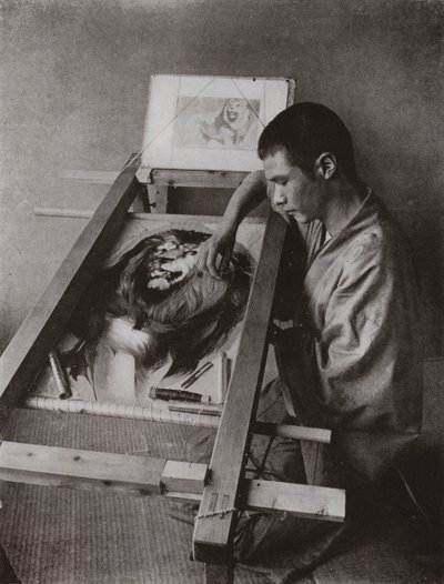 ザ・エンブロイダラー（モノクロ写真 作： Herbert Ponting