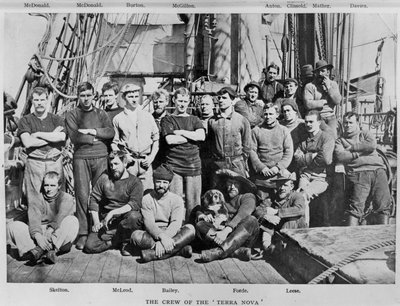 テラノヴァの乗組員、1911年 作： Herbert Ponting