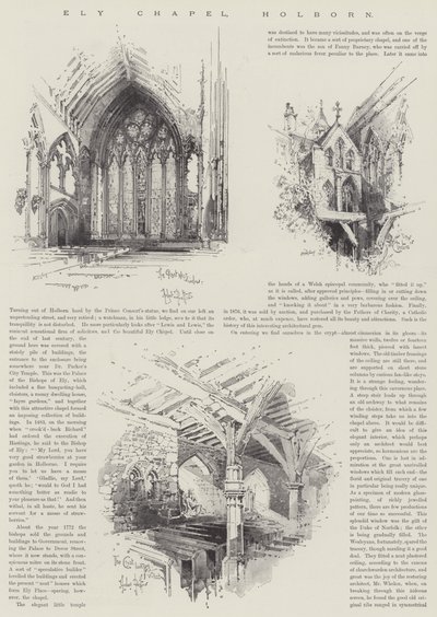 エリーチャペル、ホルボーン 作： Herbert Railton