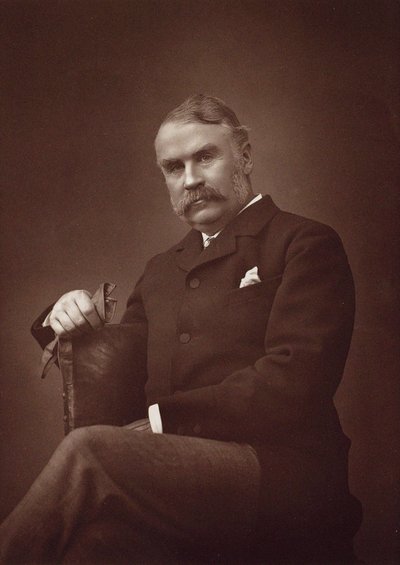 サー・ウィリアム・シュウェンク・ギルバートの肖像 1836-1911. 作： Herbert Rose Barraud