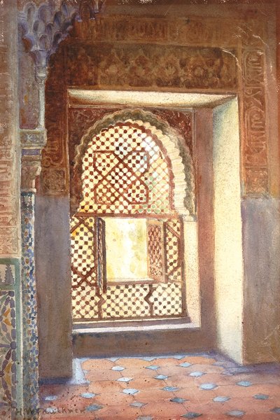 法廷の窓、1906 年。 作： Herbert W. Faulkner
