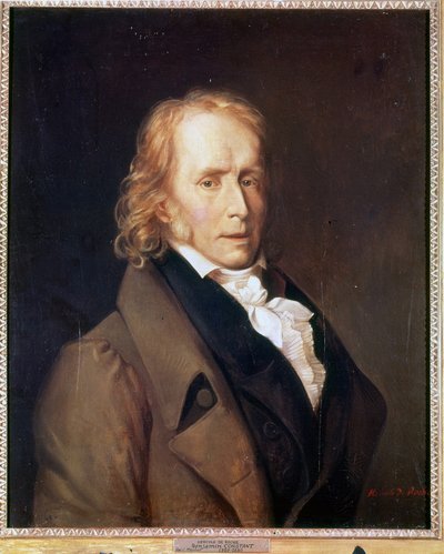 ヘラクレス・ド・ロッシュによるベンジャミン・コンスタン（1767～1830年）の肖像。 作： Hercule de Roches