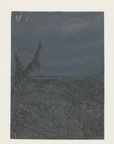 高原のある風景、遠くに川 作： Hercules Segers
