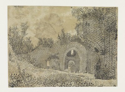 ブレデロード城跡 南西から見たブレデロード城跡 作： Hercules Segers