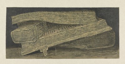 本のある静物 作： Hercules Segers