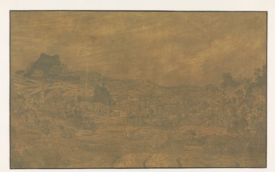 川のある谷と四つの塔のある町 作： Hercules Segers