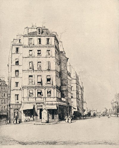 岸壁の古い家、1915 作： Herman Armour Webster