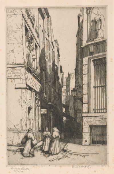 Rue de la Parcheminerie、パリ 作： Herman Armour Webster