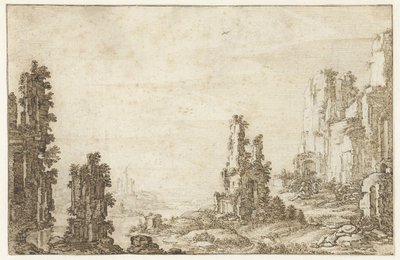 廃墟のある風景 作： Herman Breckerveld