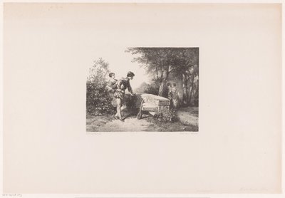公園で 2 つのカップル 作： Herman Frederik Carel ten Kate