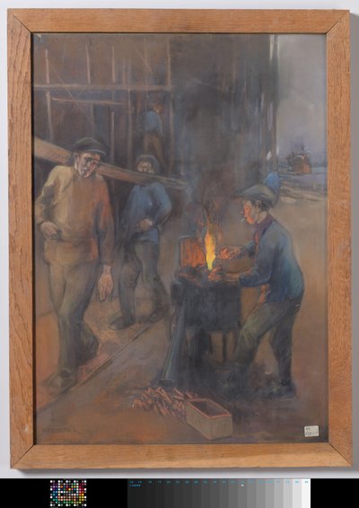 造船所で輝くリベット 作： Herman Heijenbrock