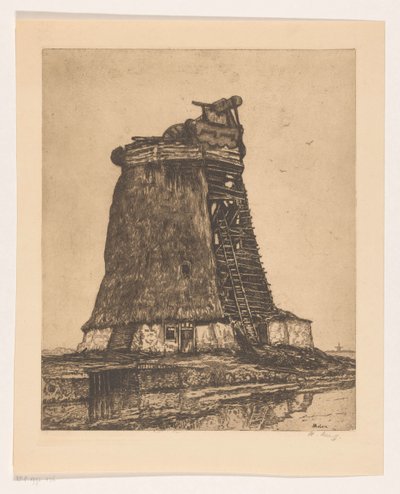 Molen (オブジェクトのタイトル) 作： Herman Heuff (signed by artist)