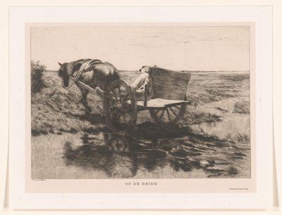 湿原の馬車 ヒースで（オブジェクトのタイトル） 作： Herman Johannes van der Weele