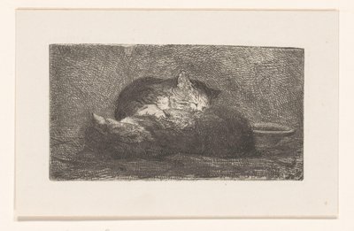 2匹の猫 作： Herman Johannes van der Weele