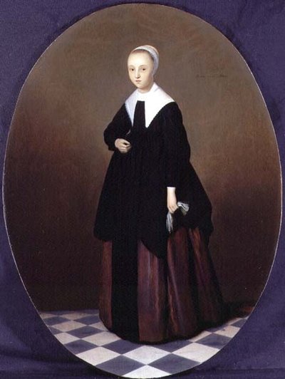 若い女の子の肖像画 作： Herman Mijnerts Doncker