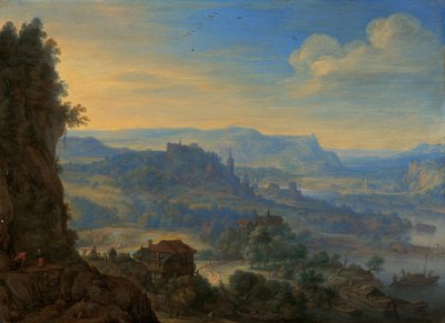 架空の川の風景 作： Herman Saftleven