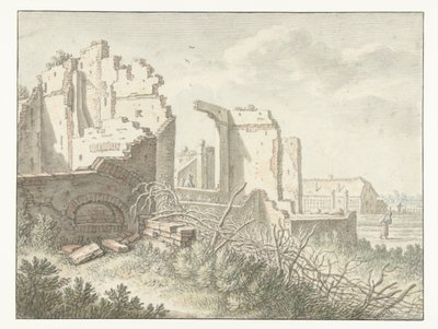 ユトレヒトの Wittevrouwenpoort 外の廃墟 作： Herman Saftleven