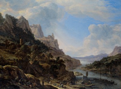 Paisagem com o Rio Reno 作： Herman the Younger Saftleven