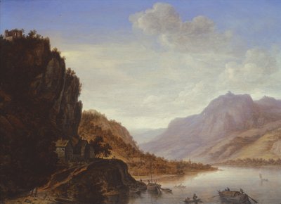 山岳の川の風景 作： Herman the Younger Saftleven